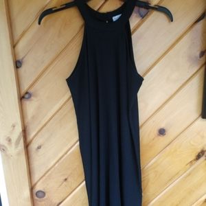 Women's black dress, with keyhole in back.